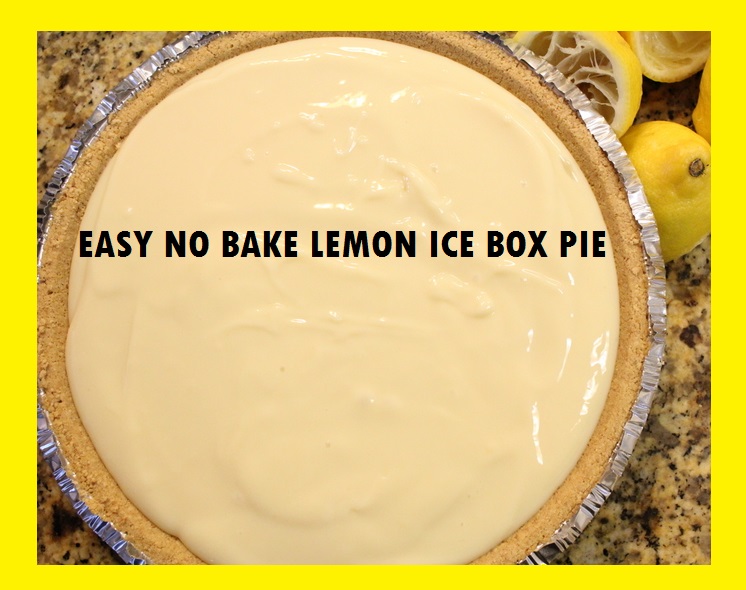 What is a recipe for no-bake lemon icebox pie?