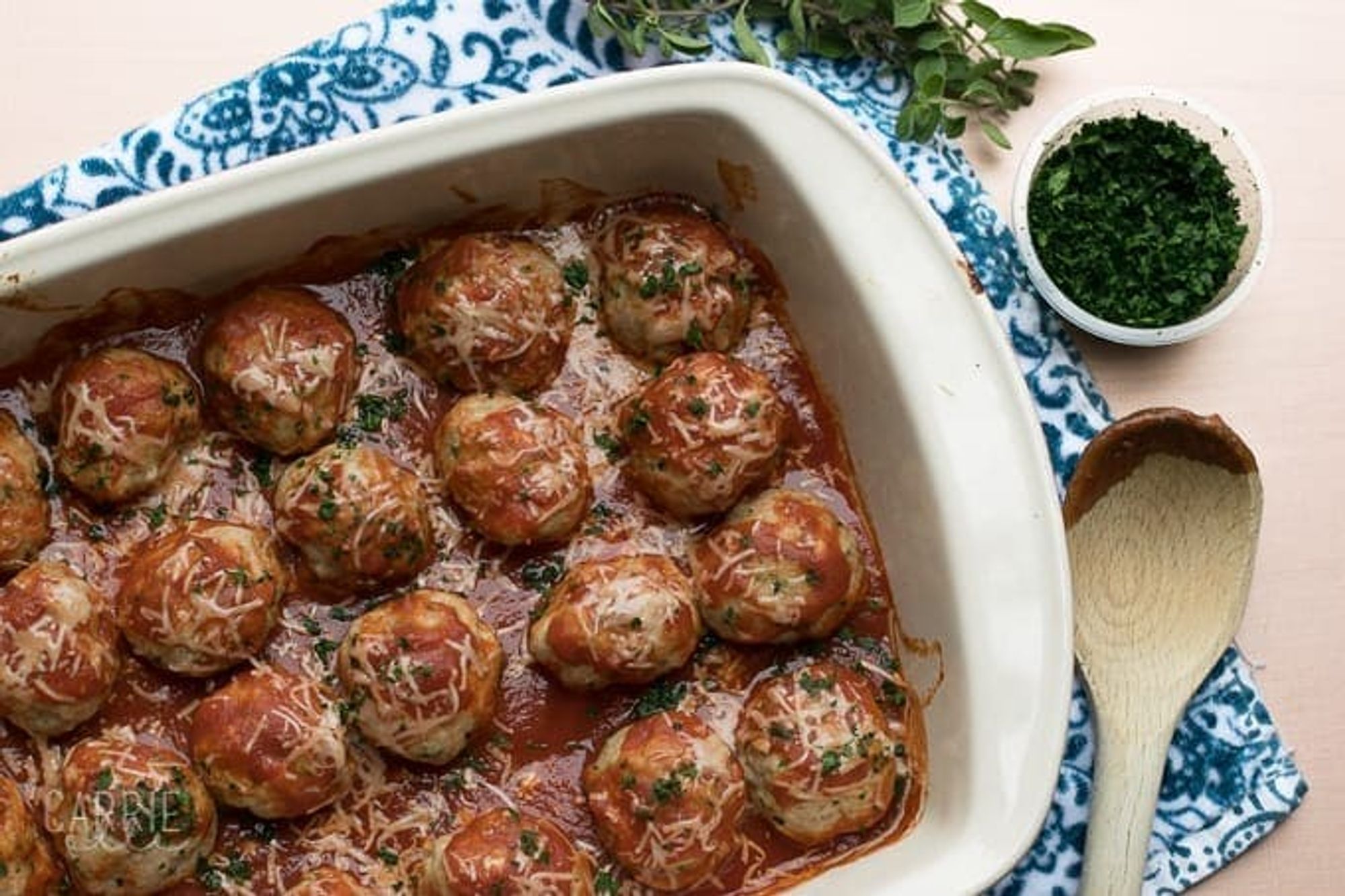 Garlic Parmesan Turkey Meatballs My Recipe Magic