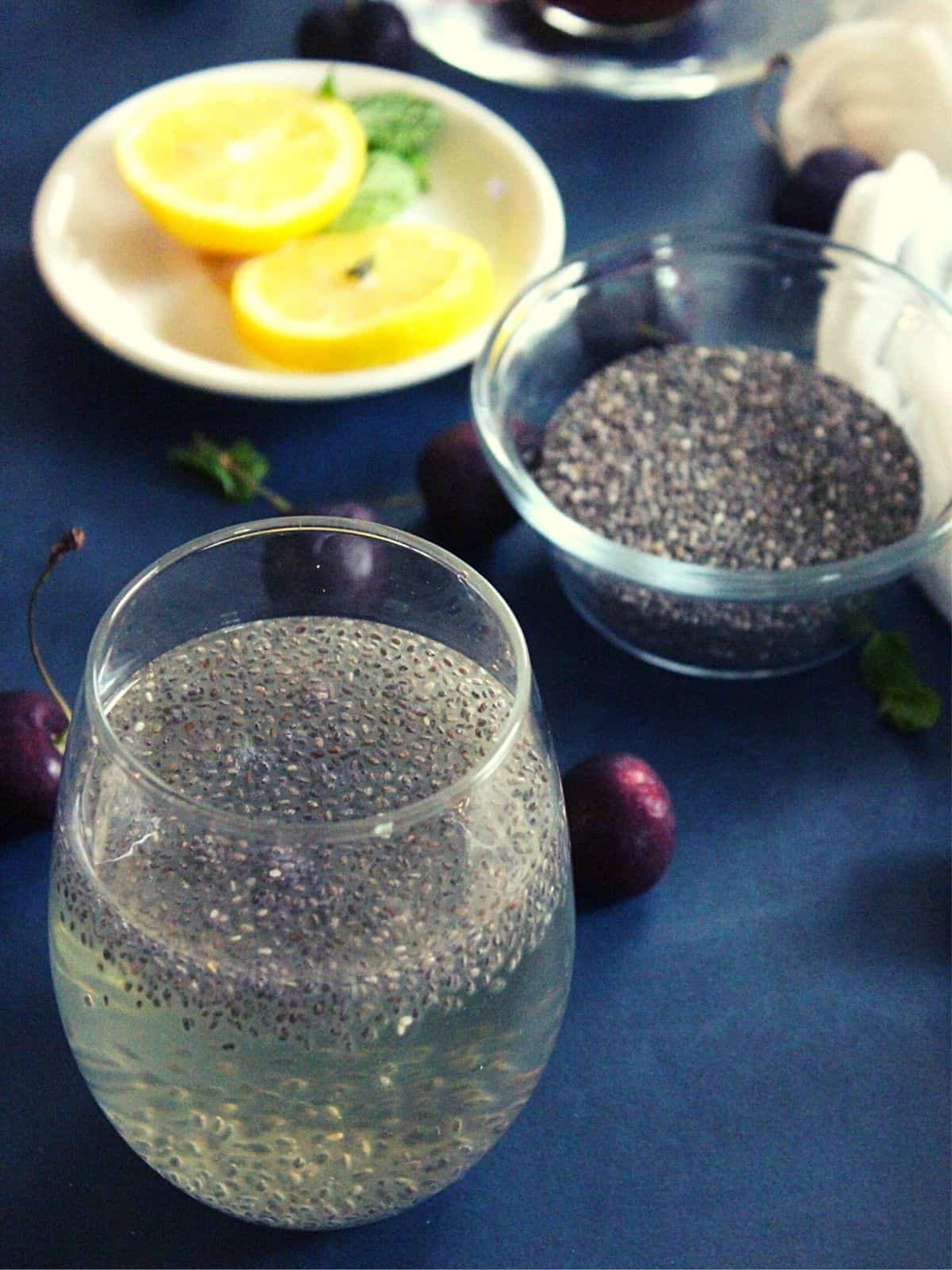 chia seeds water weight loss drink and benefits - Yummy Indian Kitchen ...