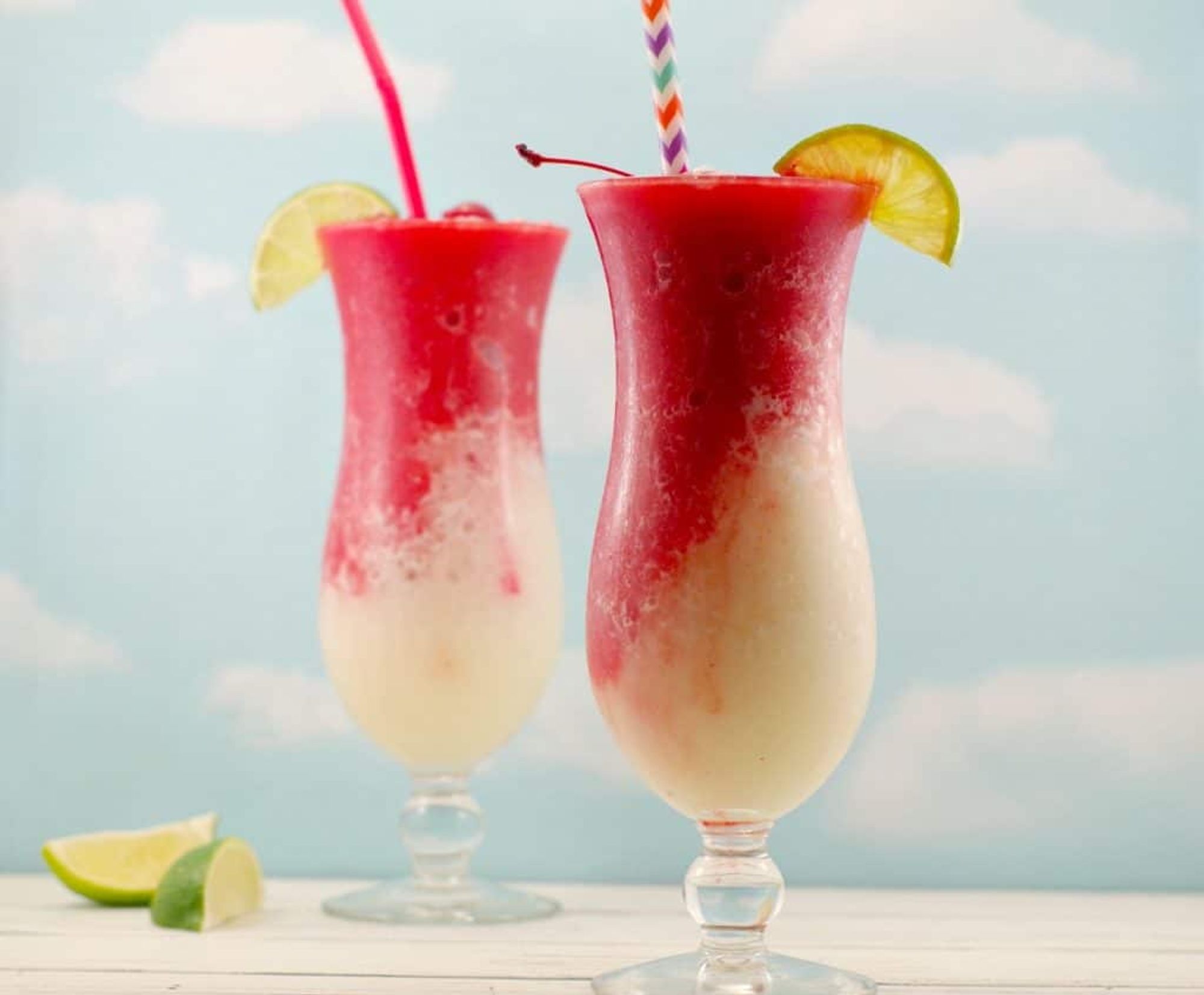 Miami Vice Mocktail Non Alcoholic Food Meanderings My Recipe Magic