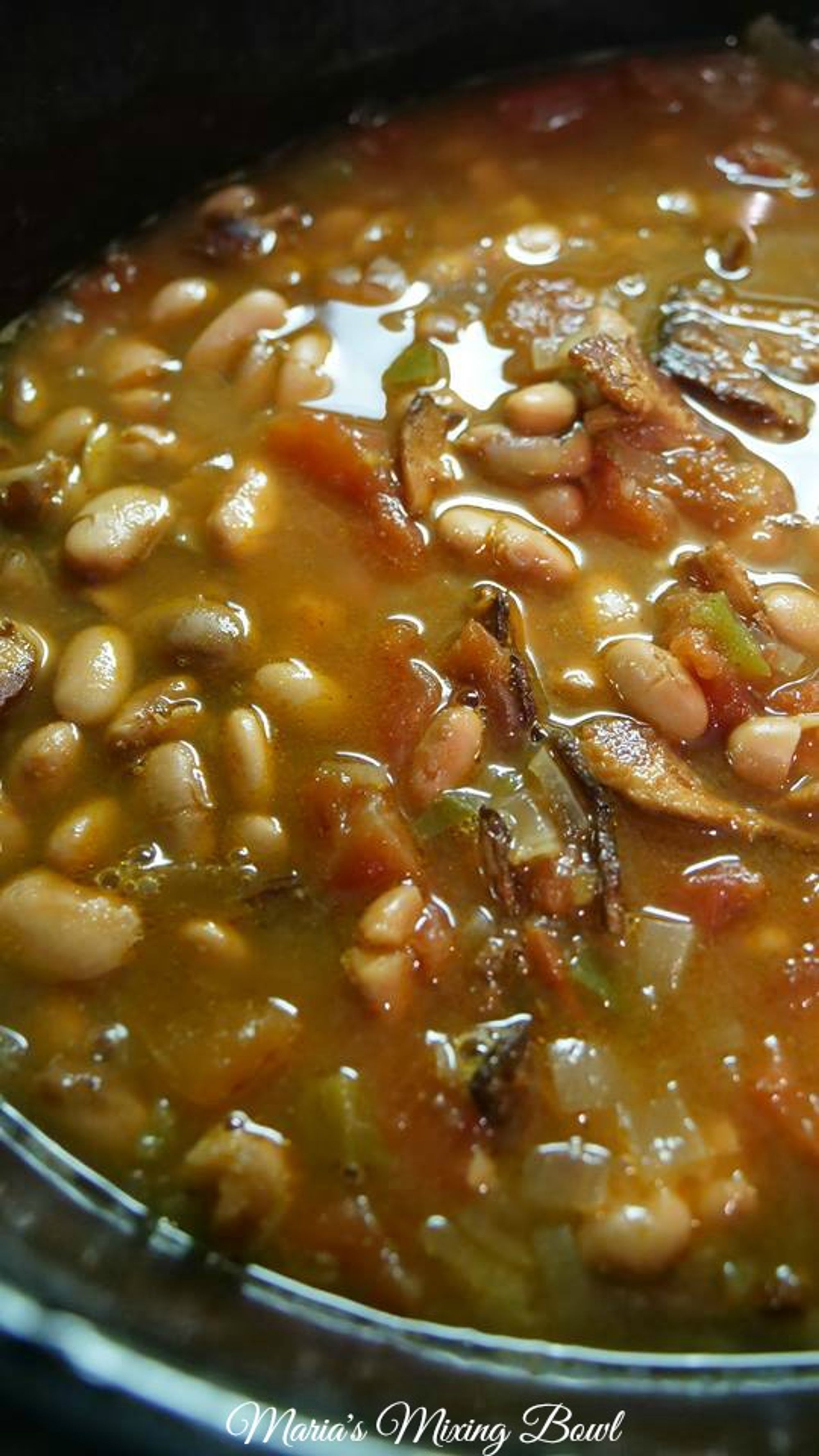 Slow Cooker Spicy Pinto Beans - Maria's Mixing Bowl - My Recipe Magic