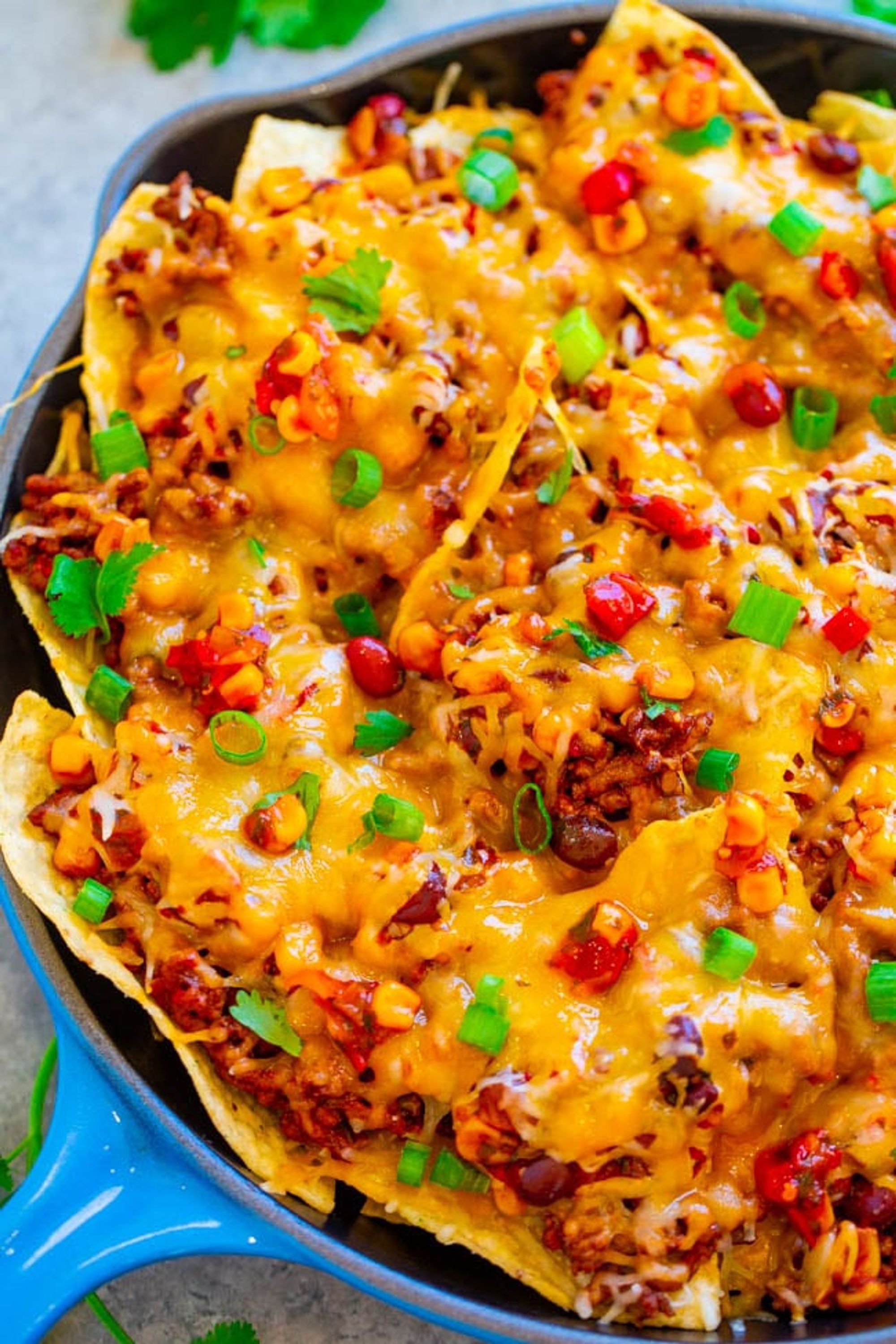 Loaded Beef Skillet Nachos - Averie Cooks - My Recipe Magic