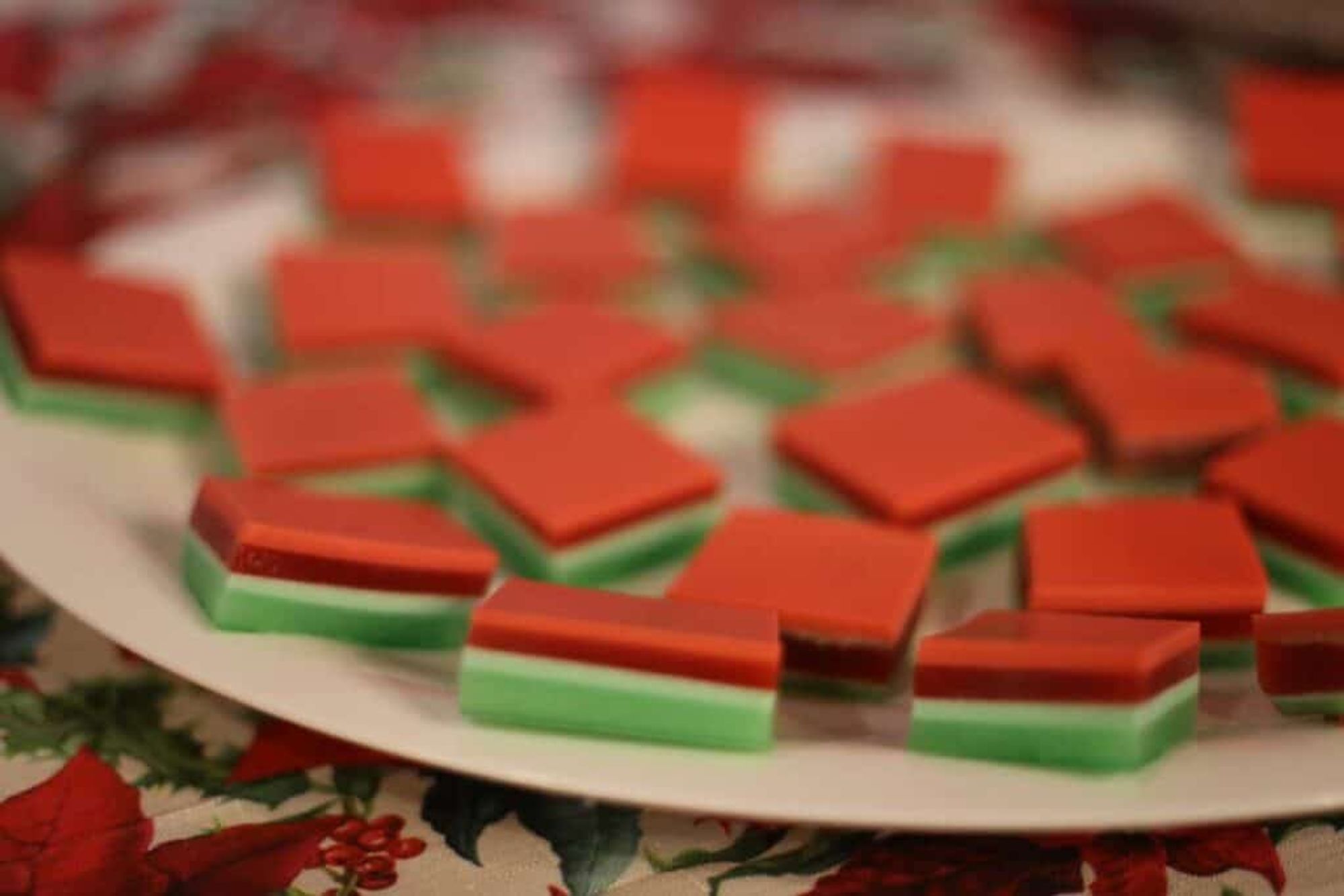 Layered Finger Jello for Holidays - My Recipe Magic