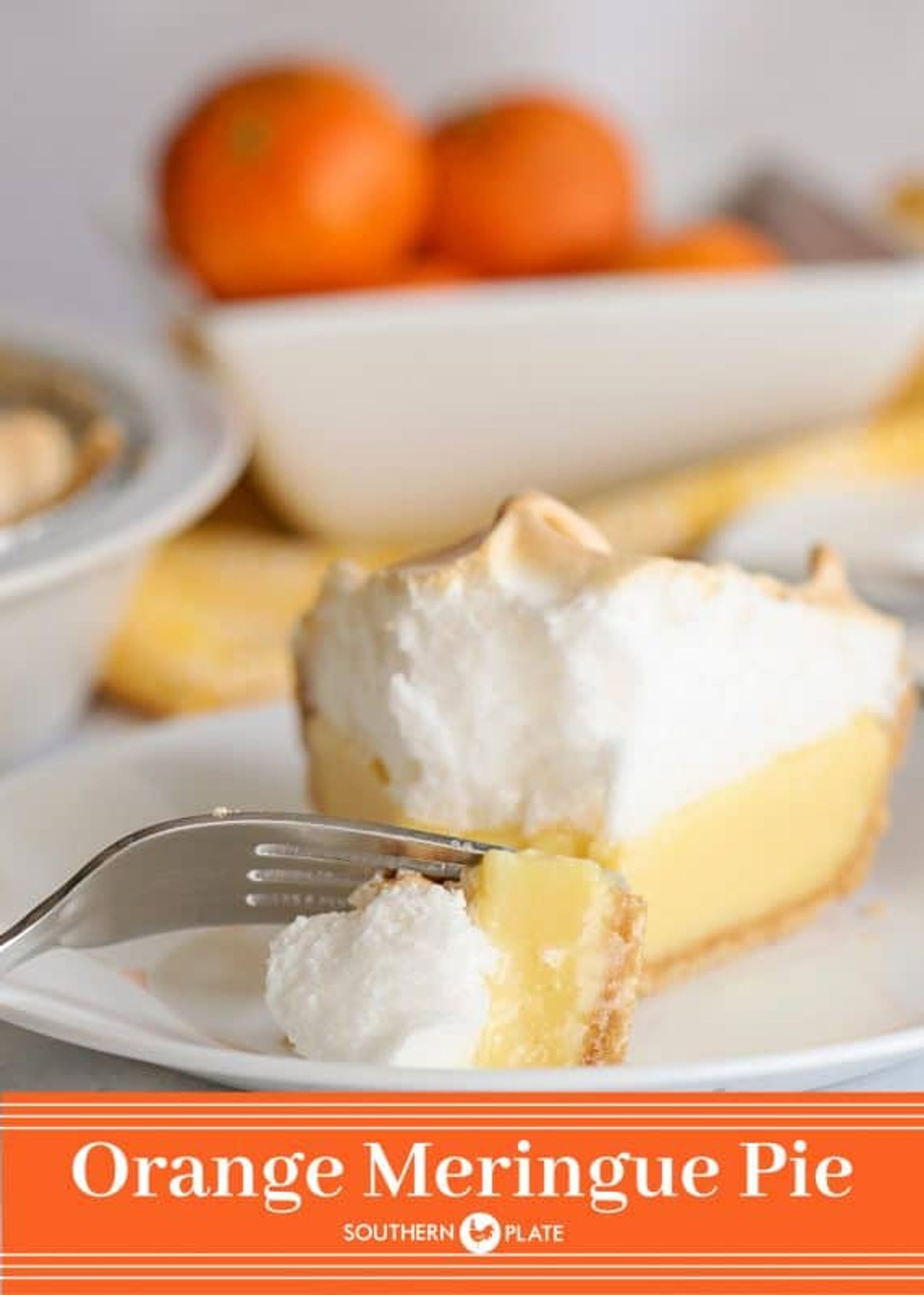 Orange Meringue Pie - Southern Plate - My Recipe Magic