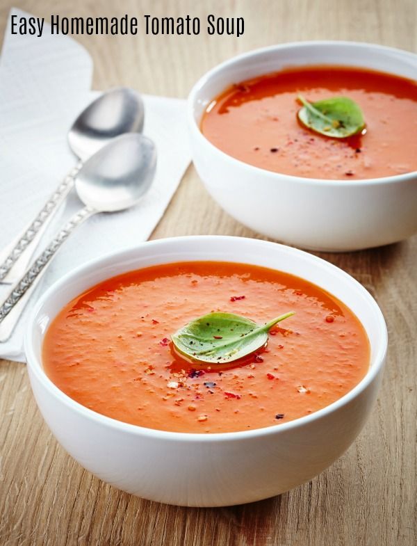 Easy Homemade Tomato Soup - Meatless Meal - My Recipe Magic