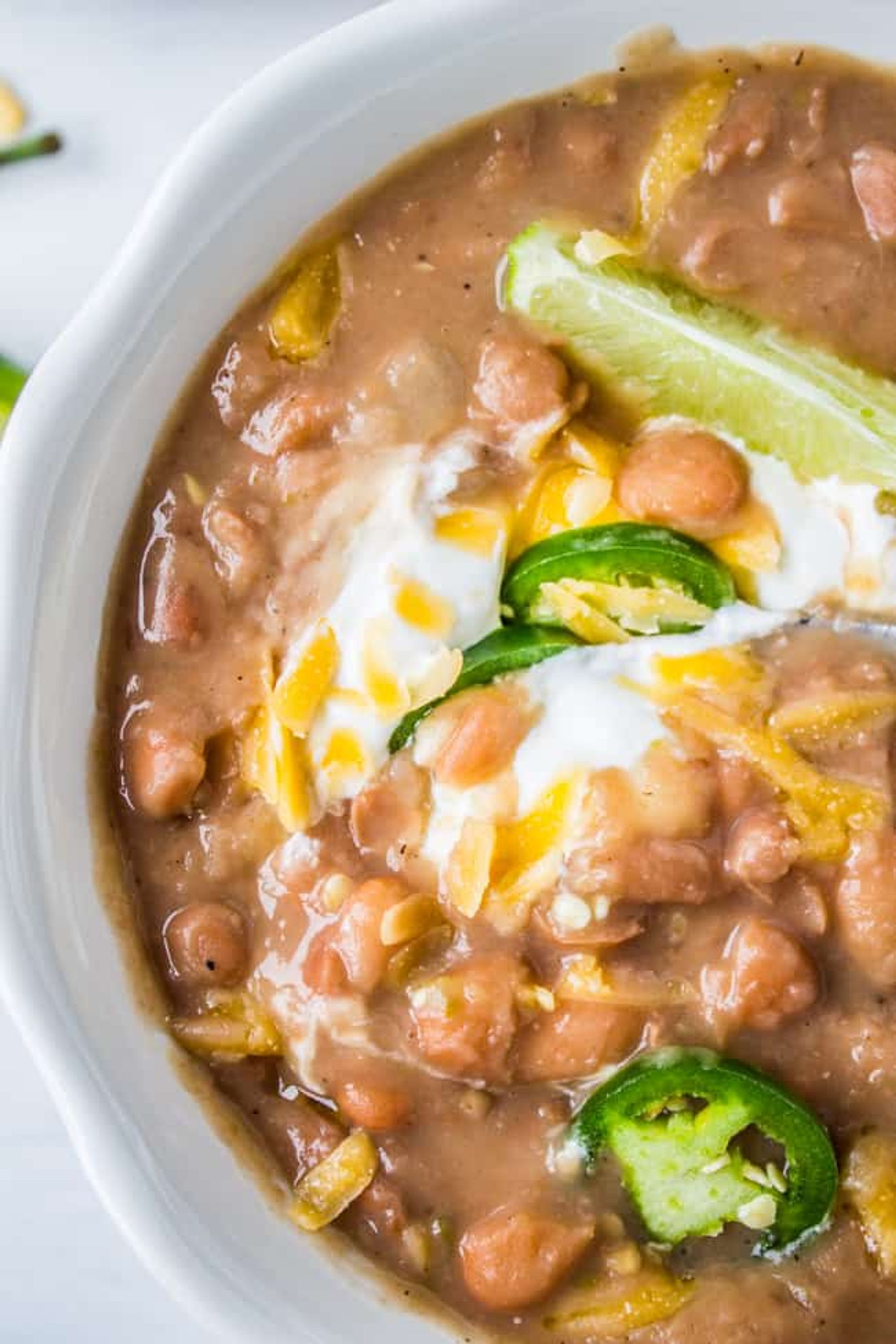 Traditional Tejano Pinto Beans (Slow Cooker) The Food Charlatan My